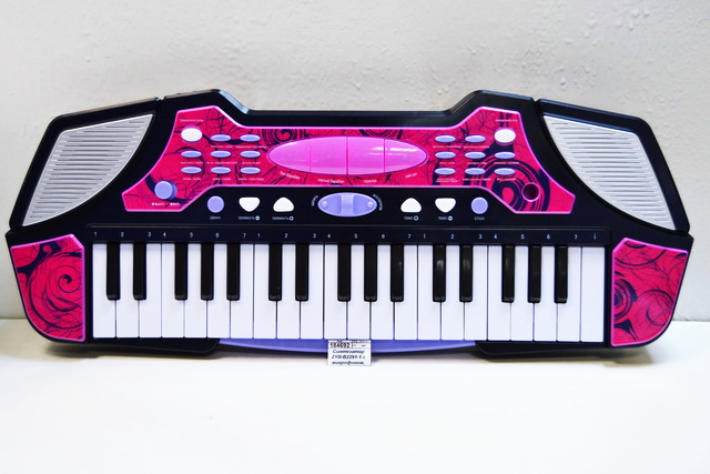 Синтезатор ZYB-В2291-1 с микрофоном, 37клавиш, в коробке  гб *9