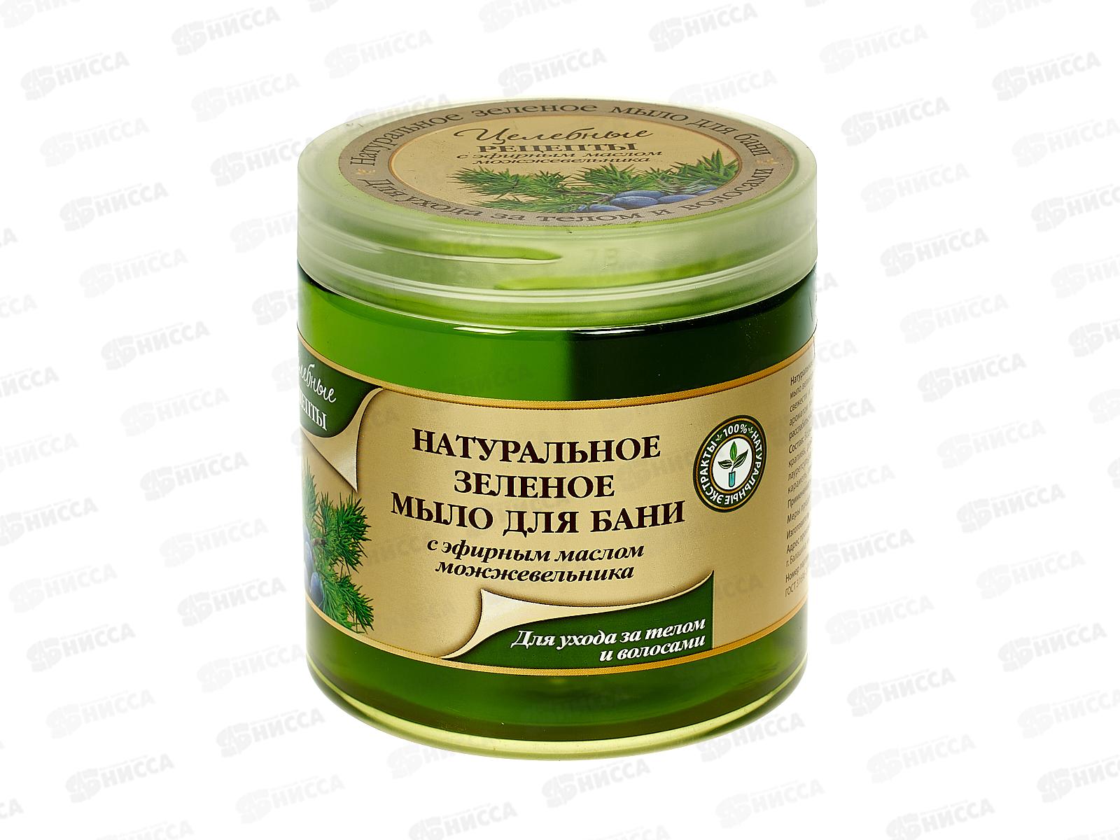 Целебные Рецепты Зеленое мыло для бани 500мл *12