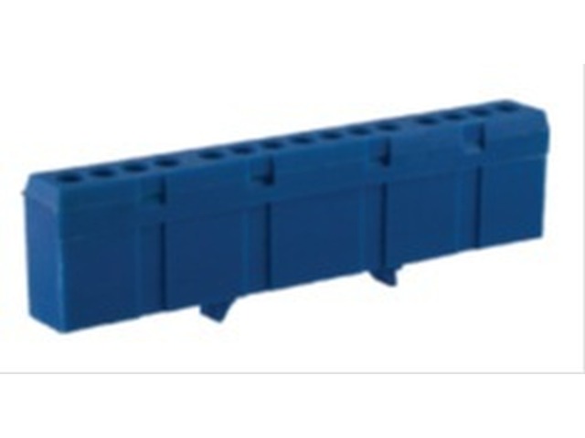 Шина нулевая &quotN&quot в изоляторе на DIN-рейку 6*9мм 7групп, TDM, 0082 *10