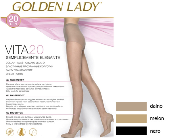 Golden Lady колготки Vita 20 (melon, II)