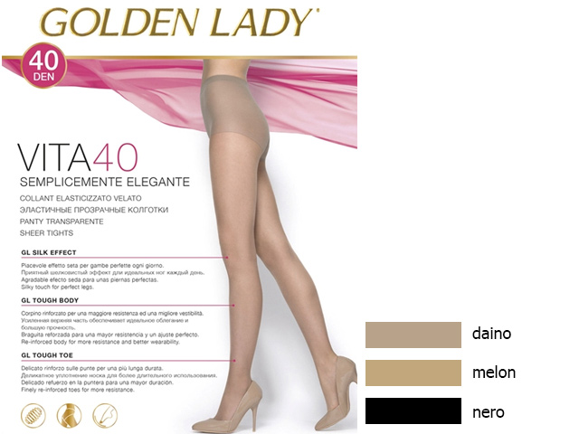 Golden Lady колготки Vita 40 (nero, II)