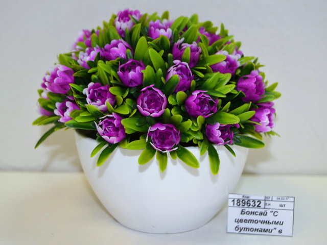 Бонсай &quotС цветочными бутонами&quot в горшке 10*10*11см микс 1840776