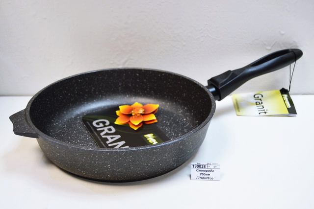 Сковорода 260мм ГРАНИТсо съемной ручкой 026701 *10
