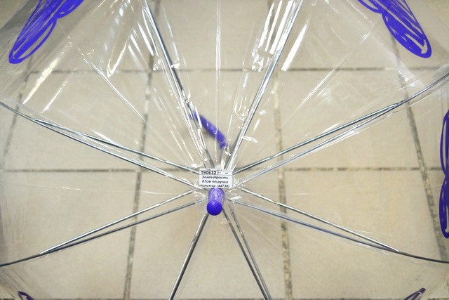 Зонт-трость 87см пластмассовая ручка полимер (44738)  *60 Ж