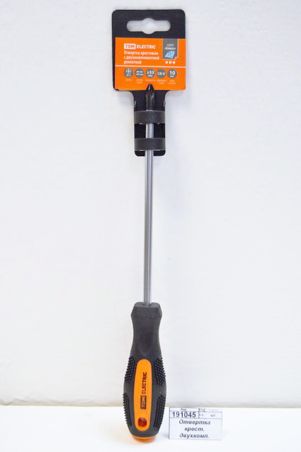 Отвертка крест. двухкомп. Алмаз CR-V PH2*150, 1107 *12/144