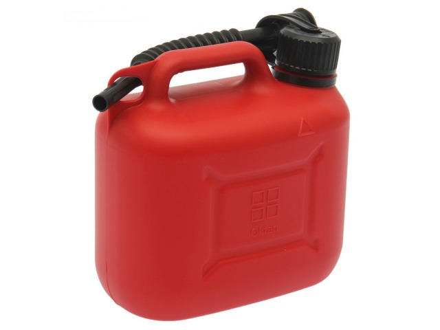 Канистра ГСМ 5л красная, Oktan Классик, А1-01-01 *12/192