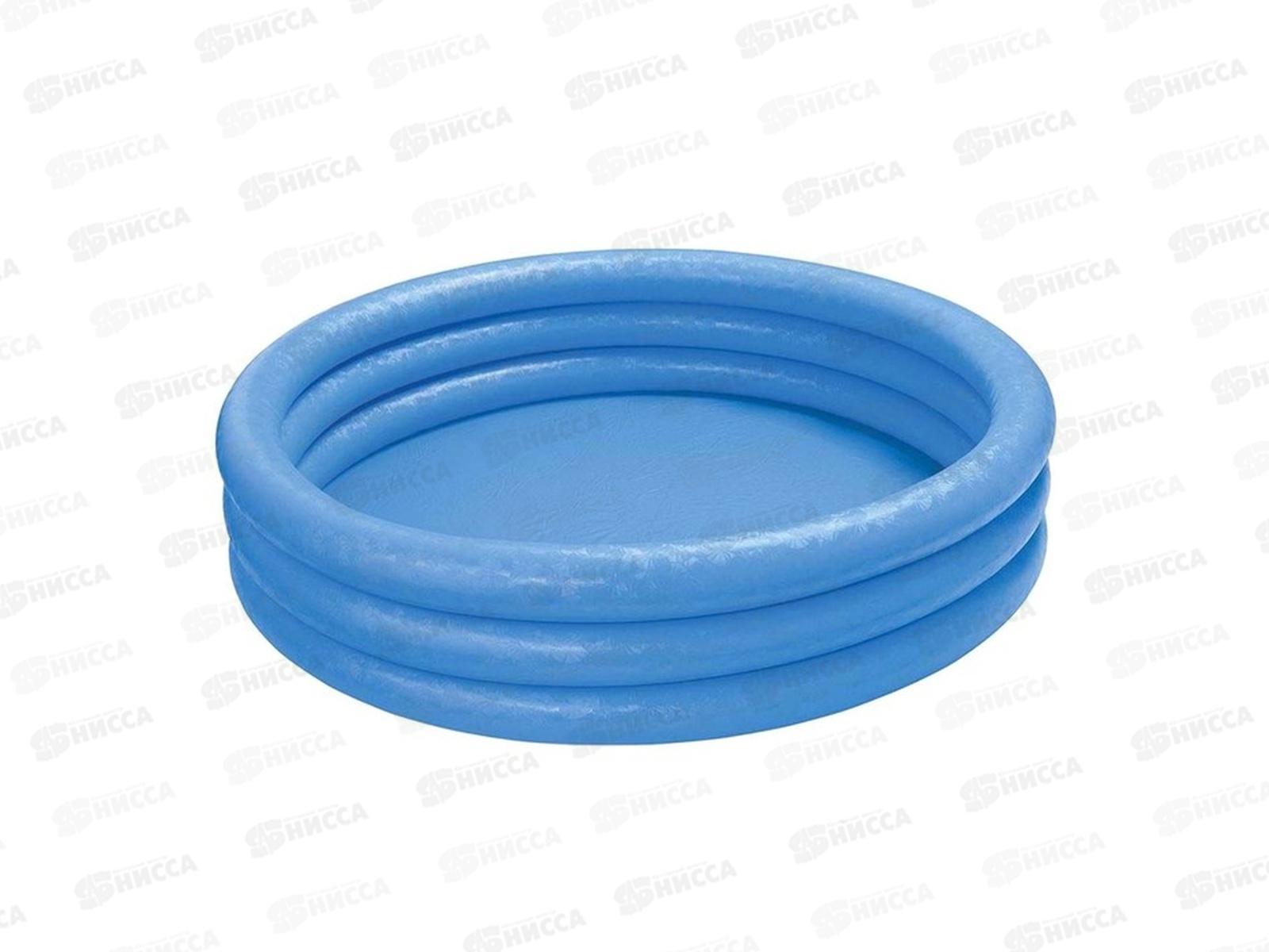 Бассейн 58426 (147*33) надувной Кристалл, голубой  INTEX  *6