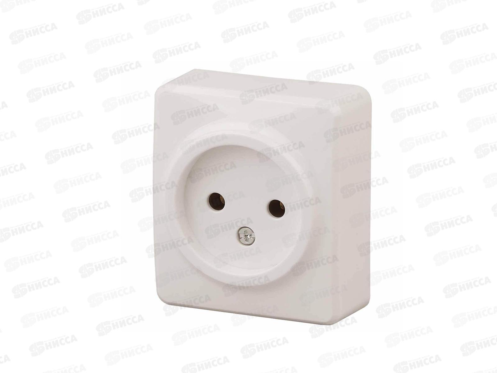 Розетка  Эра открытой установки ,2P,16А-250В белый, 11-2201-01 *20