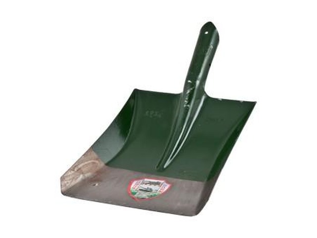 Лопата совковая песочная квадратн рельсовая сталь зеленая без черенка (БРОНЯ)  *12