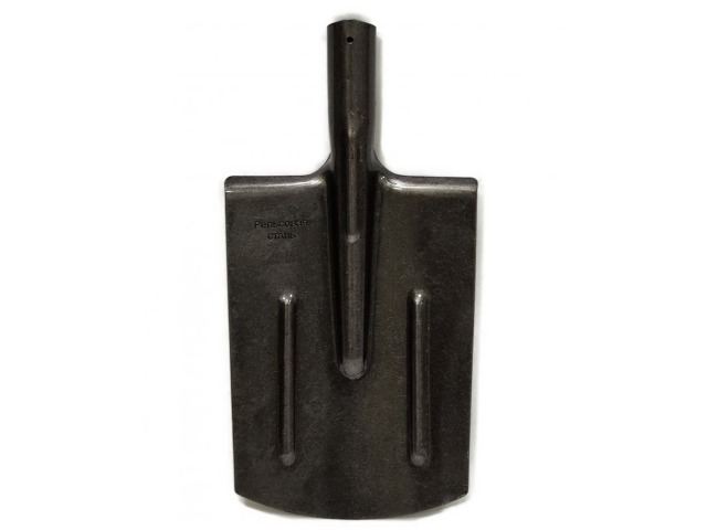 Лопата штыковая прямоугольная рельсовая сталь без черенка, ЛШП   *12