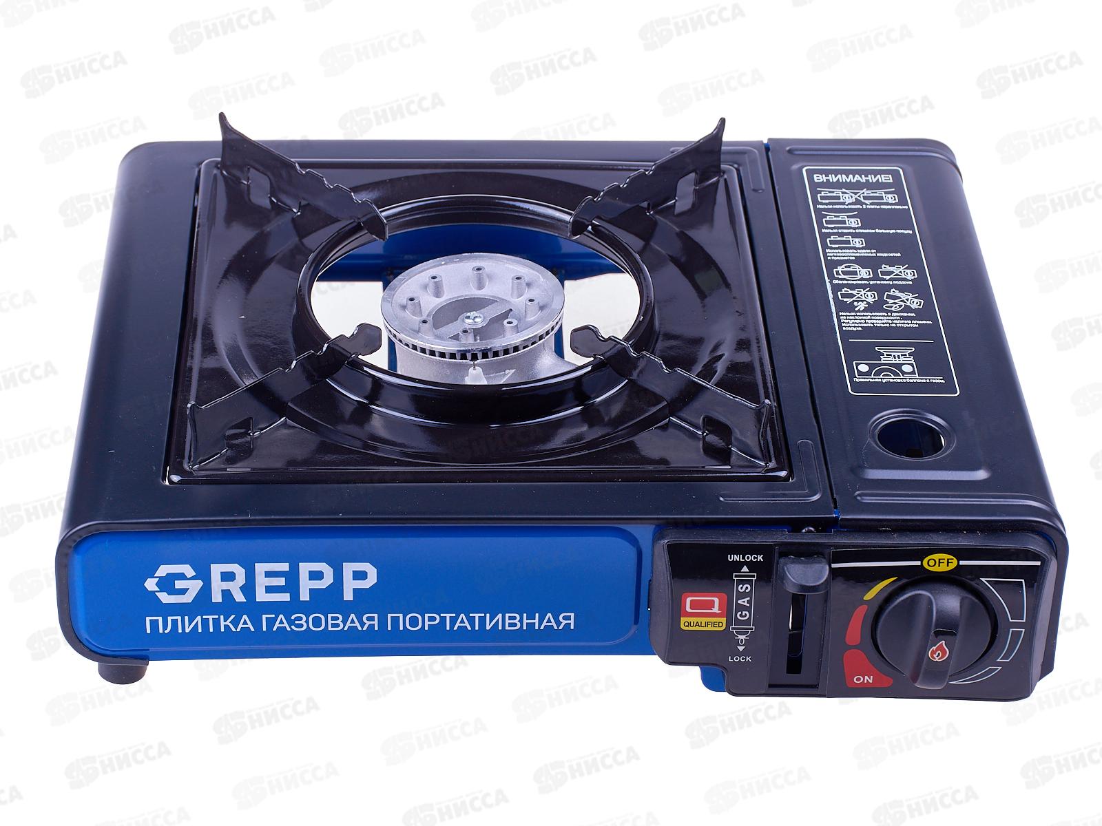 Плита походная с переходником в кейсе *6 400-100