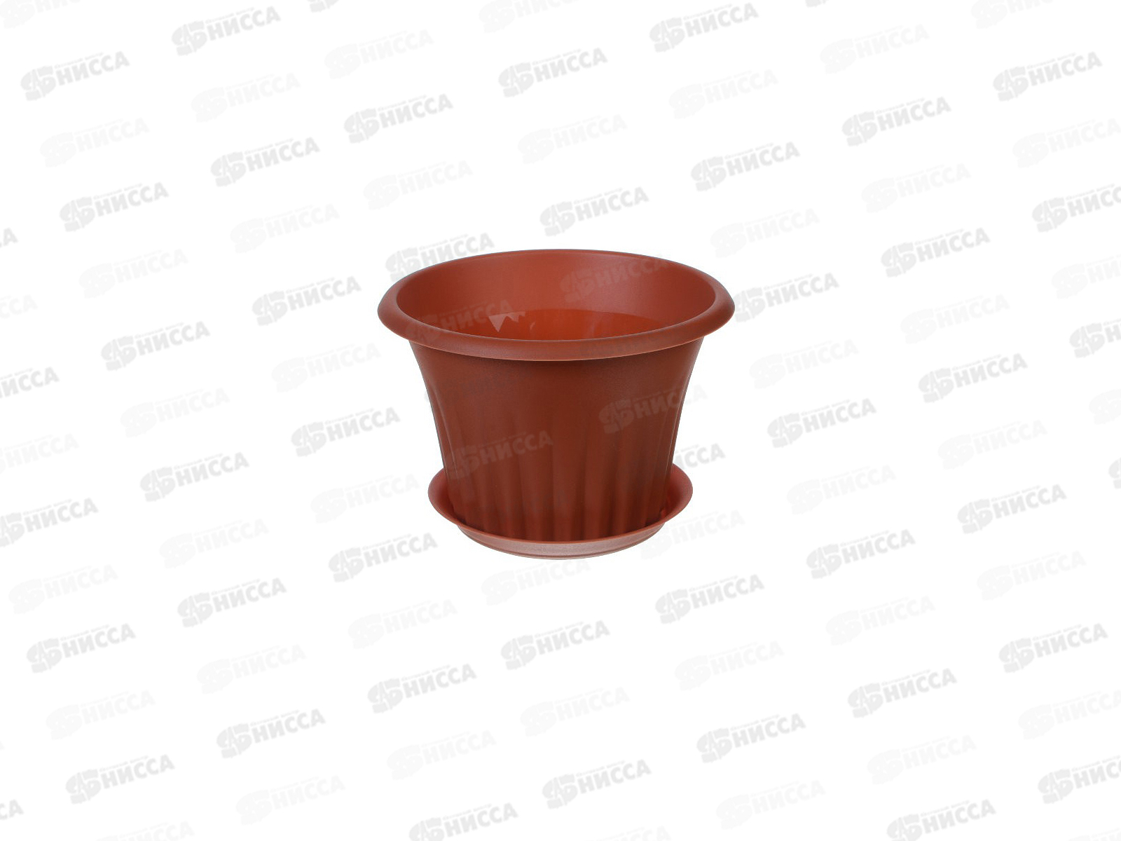 Кашпо КЭРОЛ D180мм с подставкой Терракотовый  *15 М3156