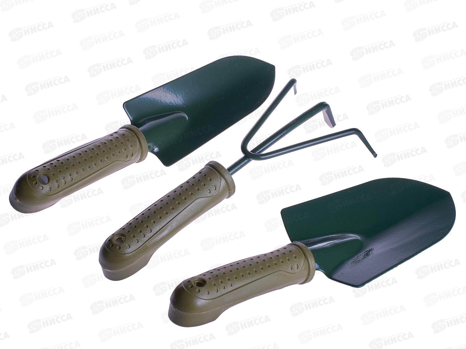 Набор садовый 3предмета (004284) 2 лопатки, рыхлитель   Ж