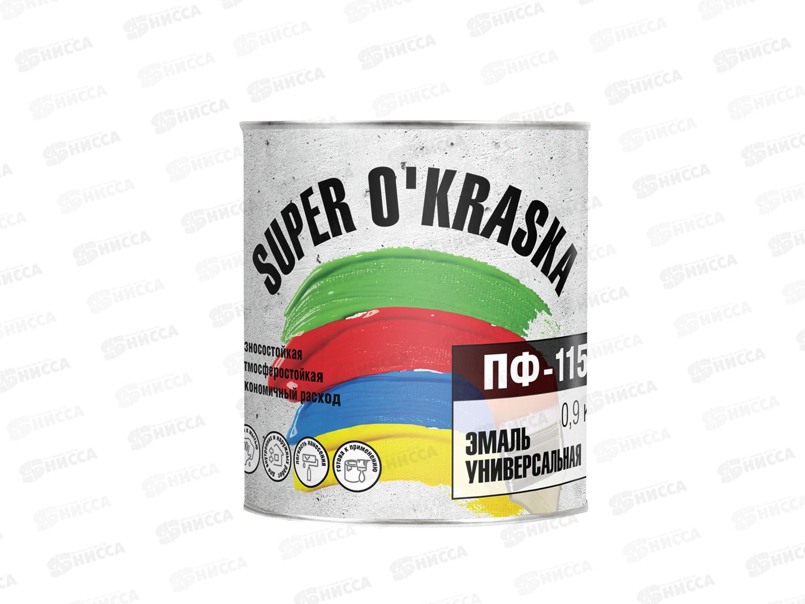 ЭМАЛЬ ЛАКРА ПФ-115 super okraska Зеленая 0,9кг *14