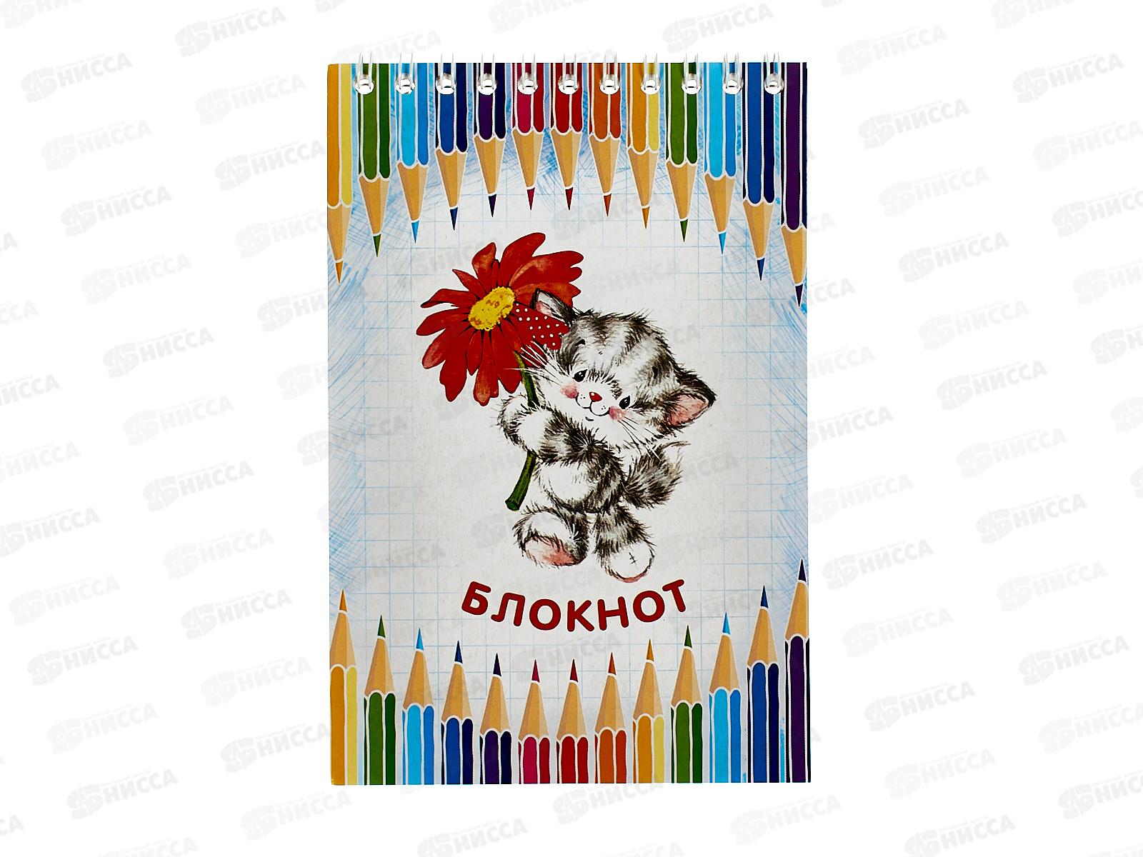 Блокнот 48листов ПГС Карандаши, 100*150,на гребне. *12