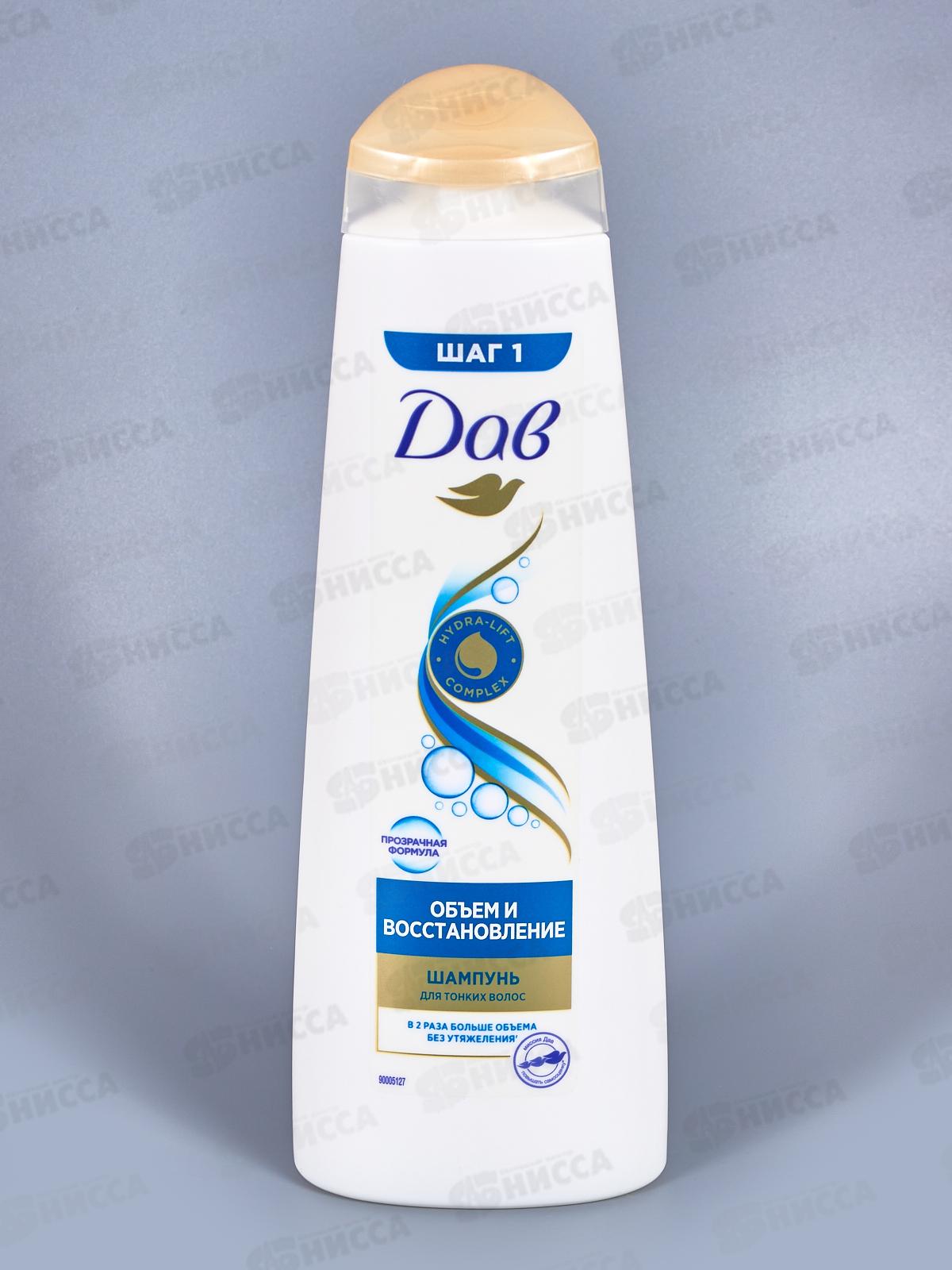 ДАВ шампунь 380мл RT Объем и Восстановление *10