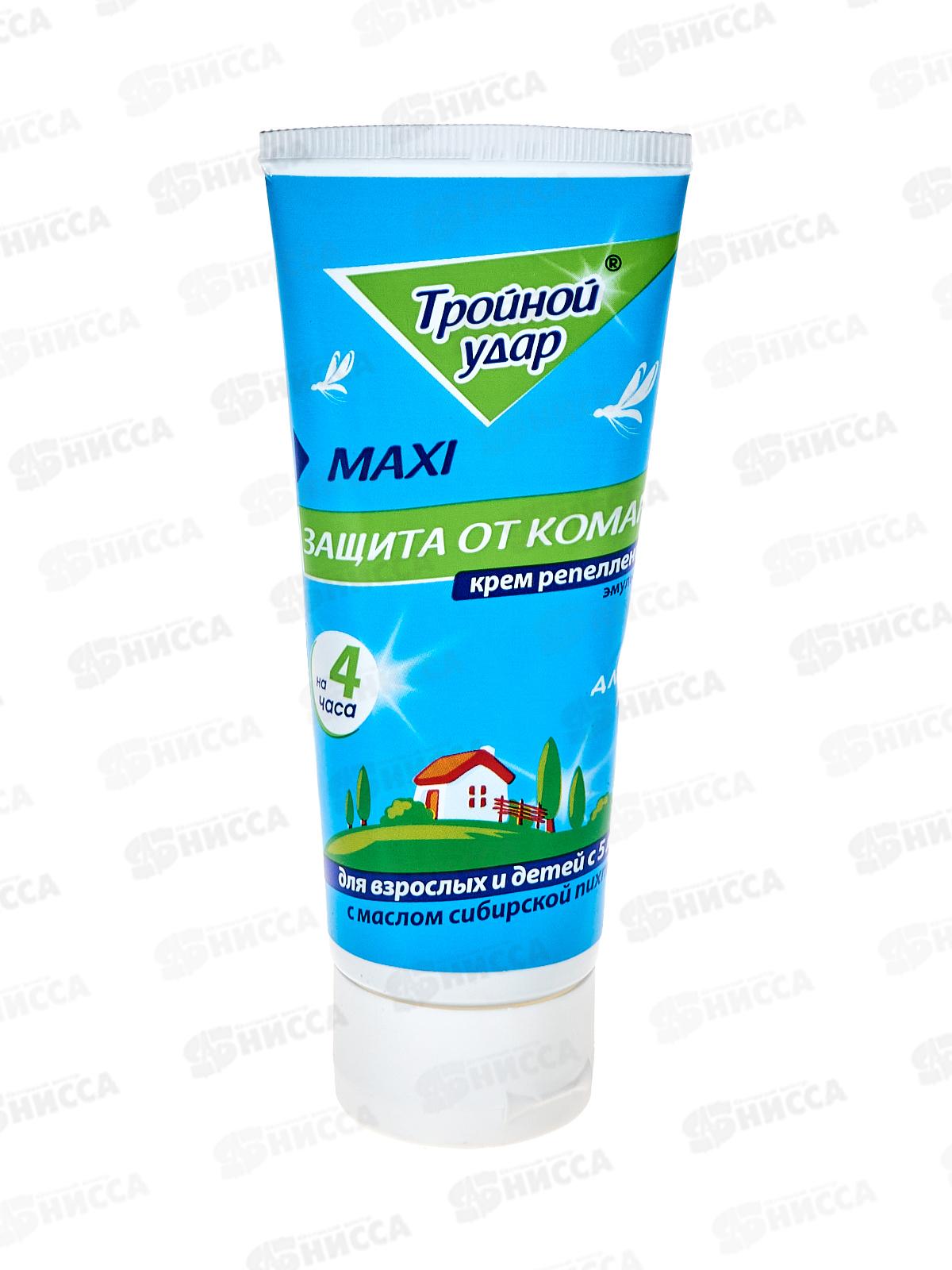 ДОМОВОЙ репеллентный крем от комаров Тройной удар 75мл *36