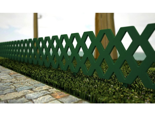 Заборчик САДОВЫЙ РОМБ 2.4м Зеленый *16
