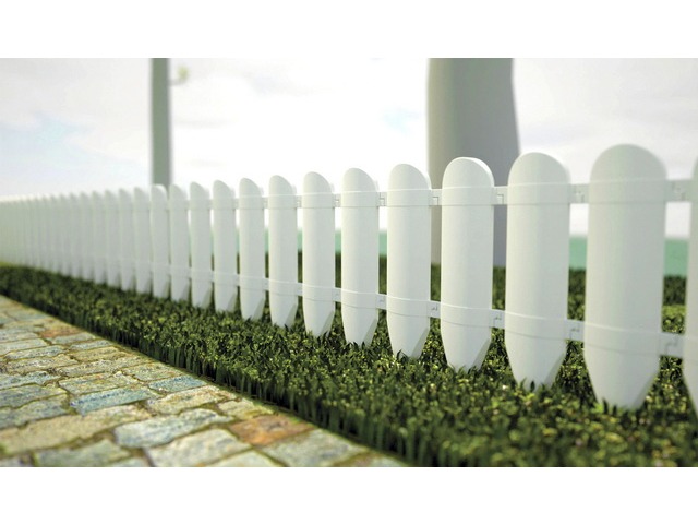 Заборчик САДОВЫЙ Колышки 1м белый *16