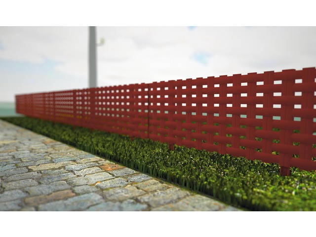 Заборчик САДОВЫЙ Плетень 2.4м коричневый *24