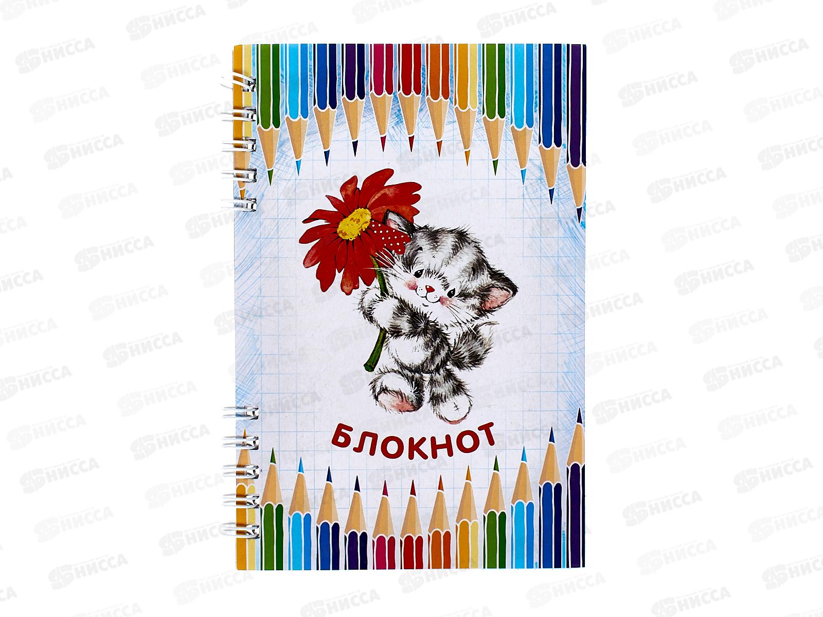 Блокнот 80листов ПГС Карандаши, 100*150, глиттер., гребне. *12