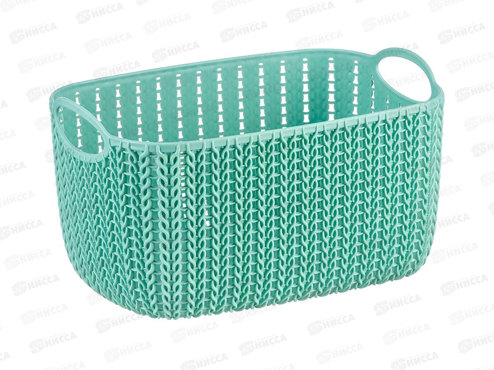 Корзинка ВЯЗАНИЕ 4л Фисташковая М 2380 *12