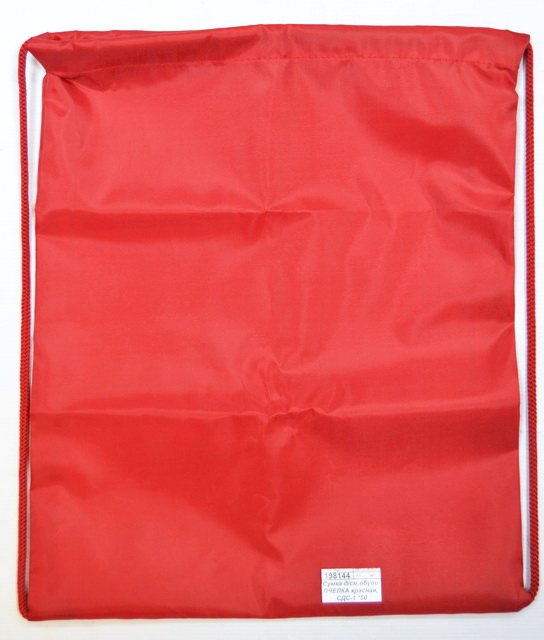 Сумка для сменной обуви ПЧЕЛКА красная, СДС-1 *50