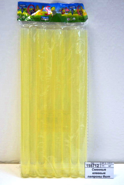 Сменные клеевые патроны 8 штук  D=11мм L=200мм (028092)  Ж