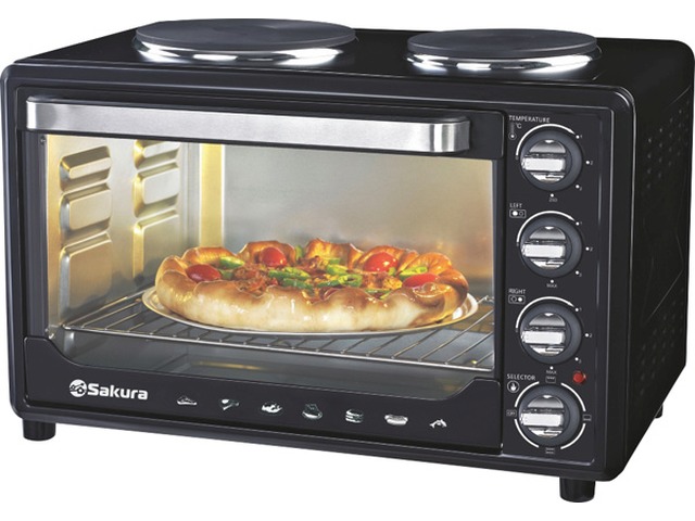 Духовка электрическая SA-7001HBK черная