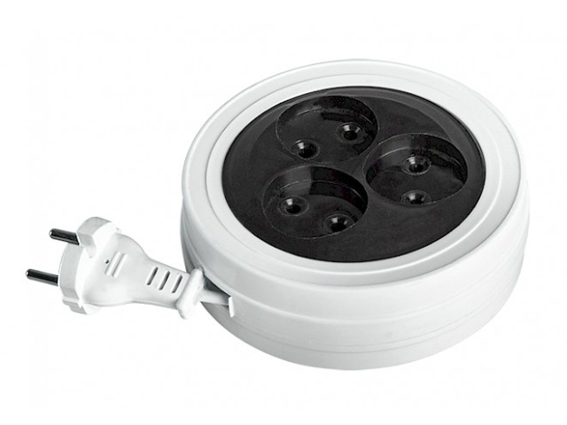 Удлинитель ФАZA рулетка 3м, 3 гнезда , УДРП-3-300 *30