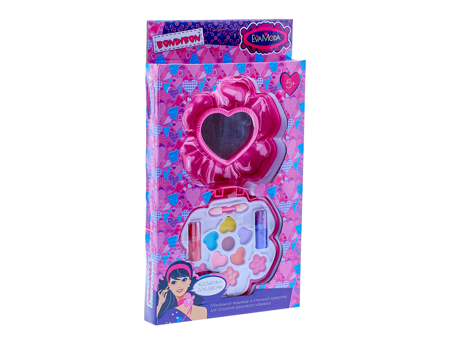 Набор детской декоративной косметики Eva Moda, ВОХ 10123С2, ВВ1759