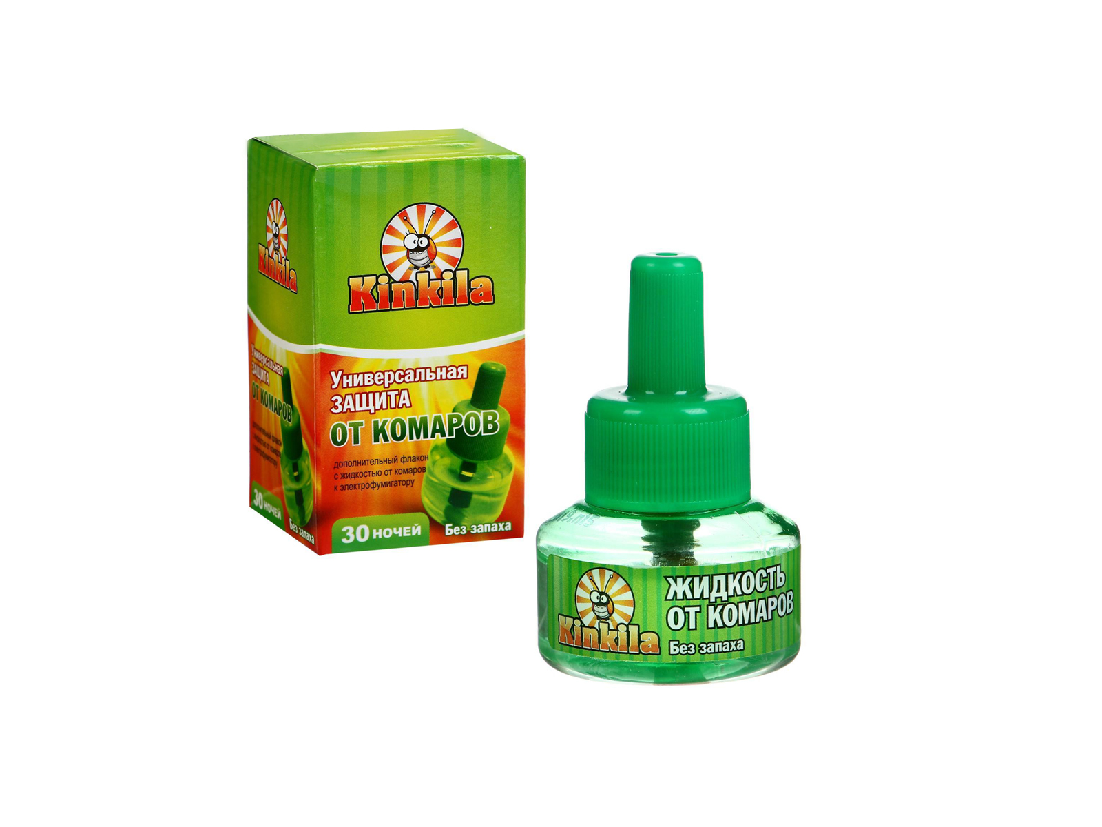 Кинкила Жидкость от комаров без запаха 30ночей *12/24