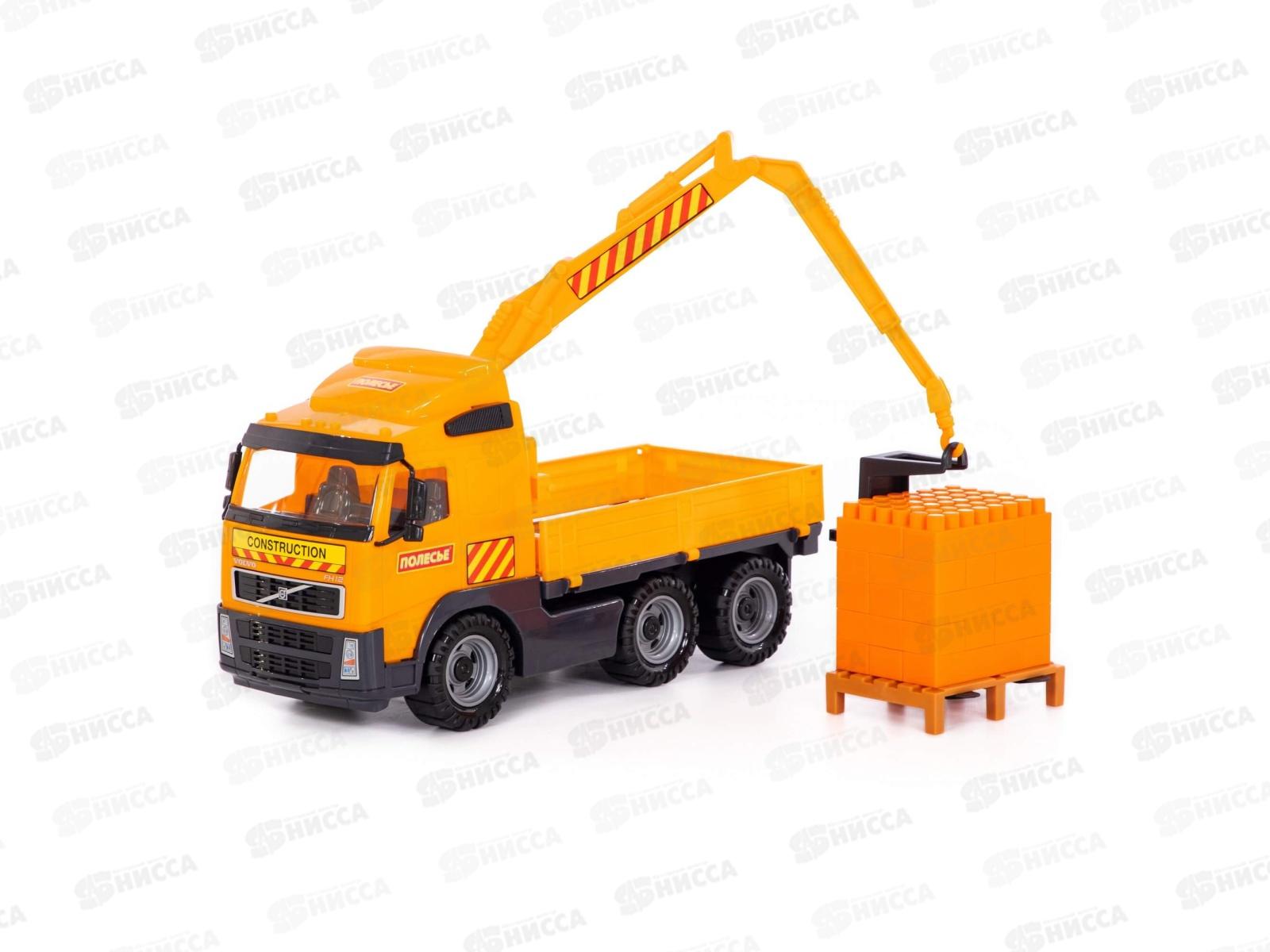 Автомобиль &quotVolvo&quot кран с манипулятором+констр. 8800 (в сеточке) *4