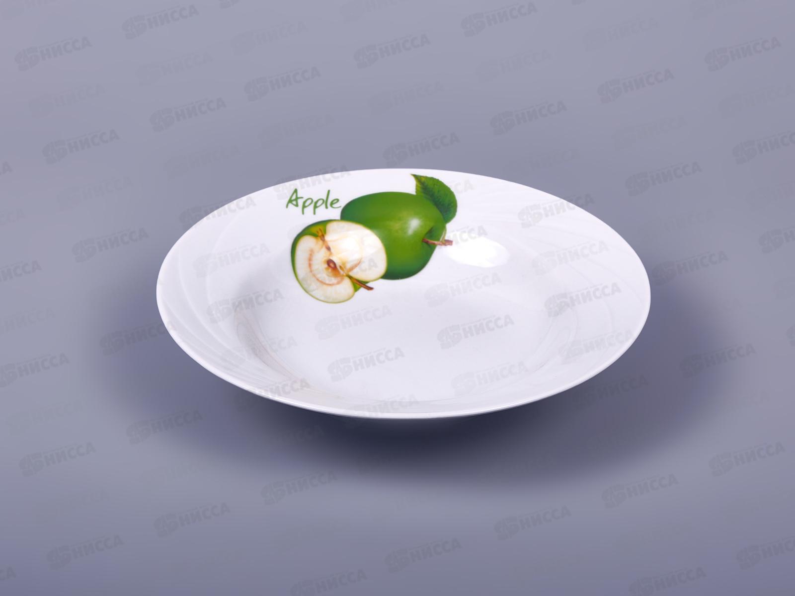 Тарелка глубокая 200мм фарфор Голубка Зеленое яблоко 7С1085 *20