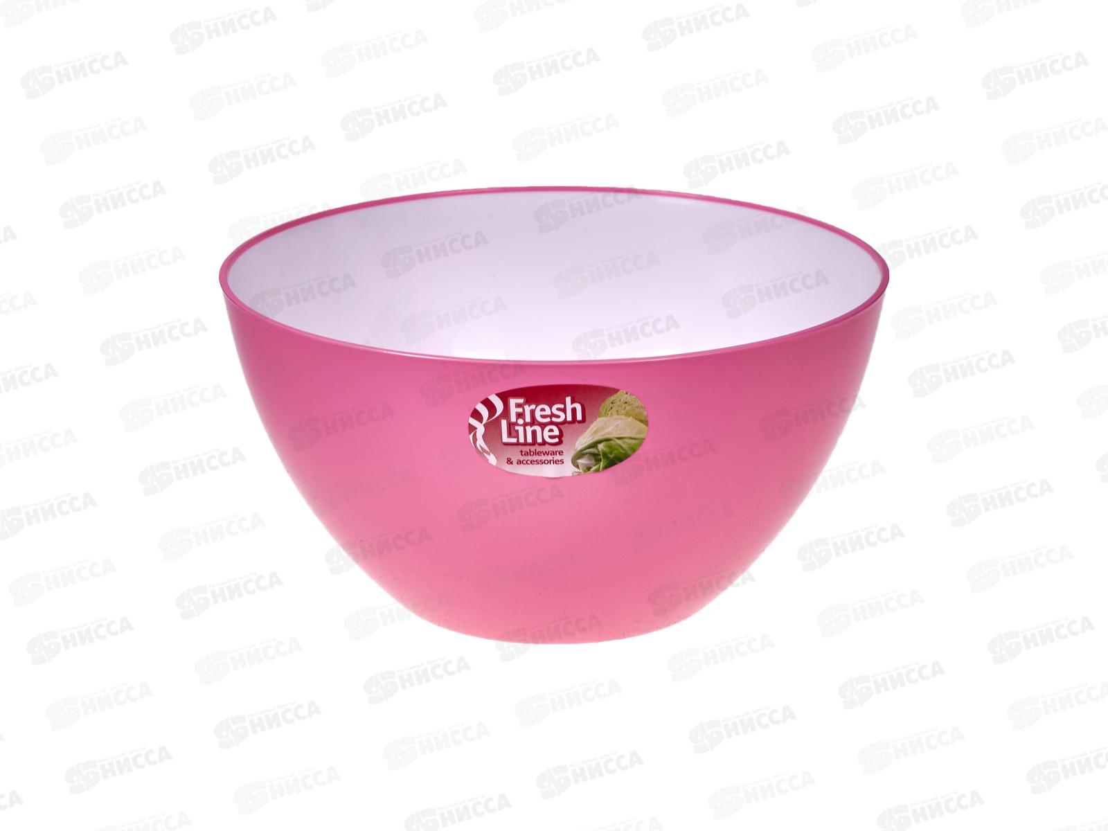 Миска 2л &quotFresh Line&quot бело-розовая М702БР *26
