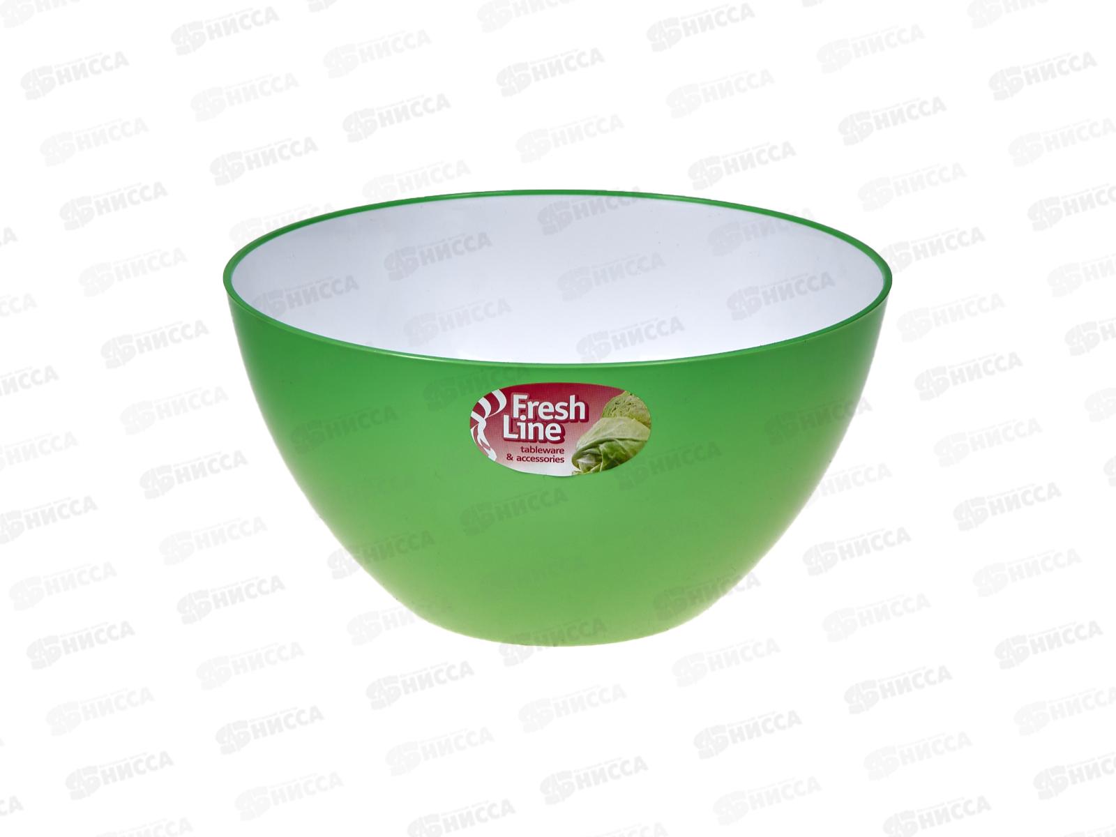Миска 2л &quotFresh Line&quot бело-зеленая М702БЗ *26