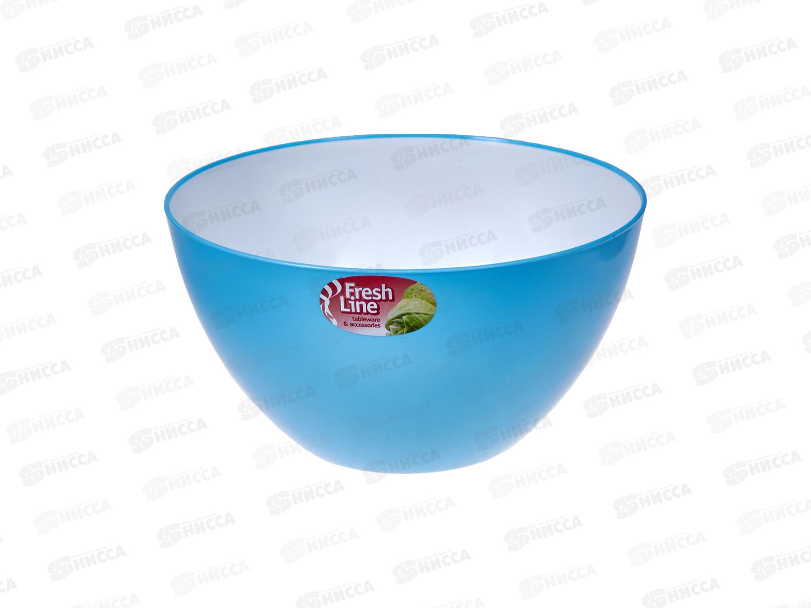Миска 3л &quotFresh Line&quot бело-голубая М703БГ *22