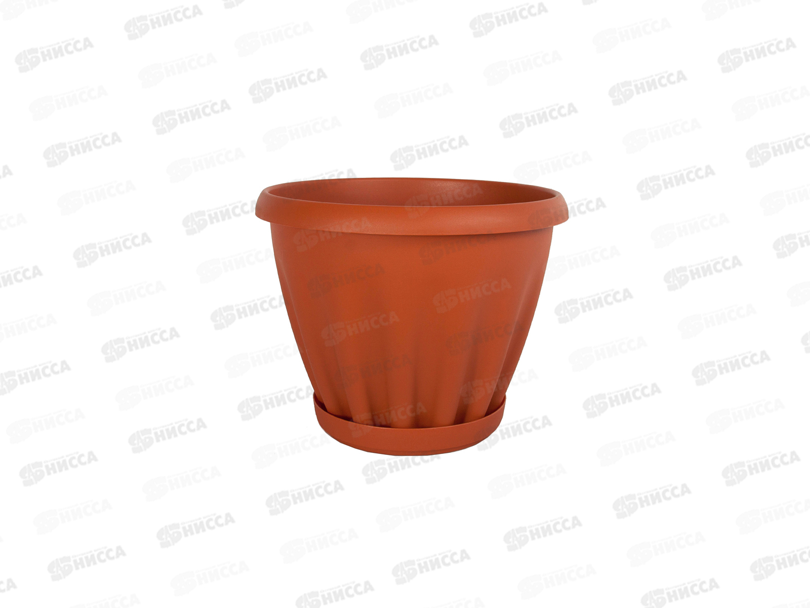 Горшок Знатный D110мм 0,45л с подставкой  Терракотовый М300Т *56