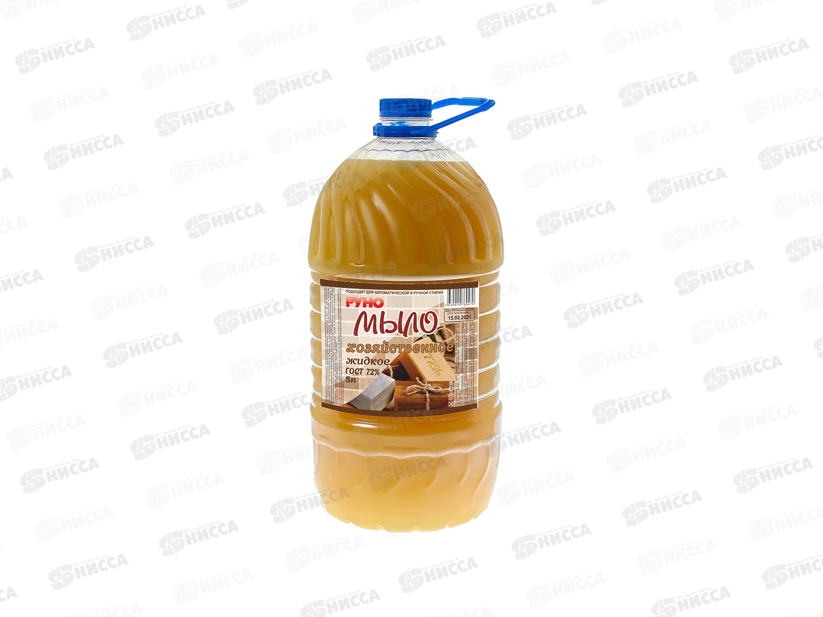 РУНО жидкое мыло Хозяйственное  бутылка 5,0л *2