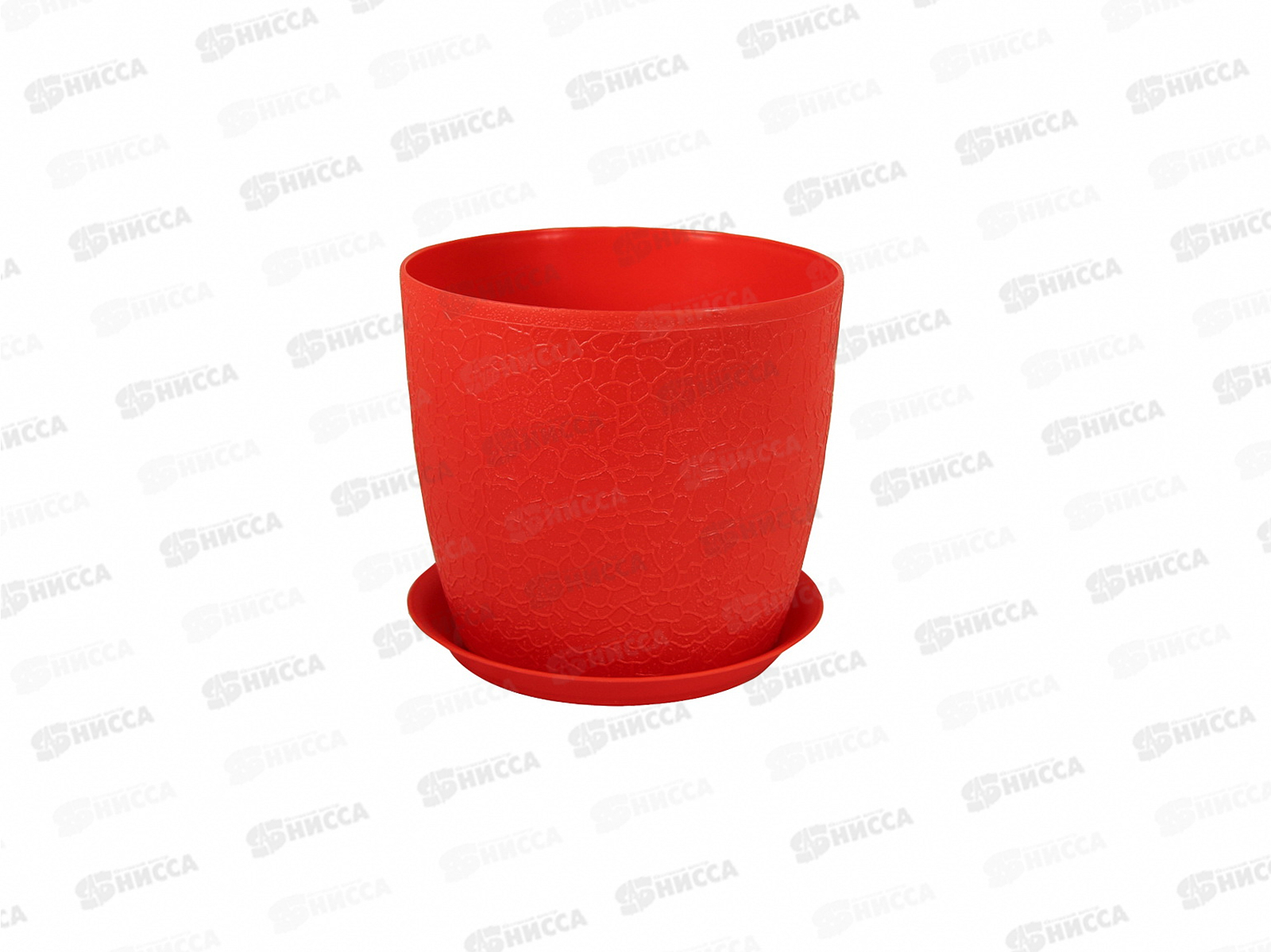 Кашпо ВЕРОНА D140мм с подставкой Красный М3095 *12