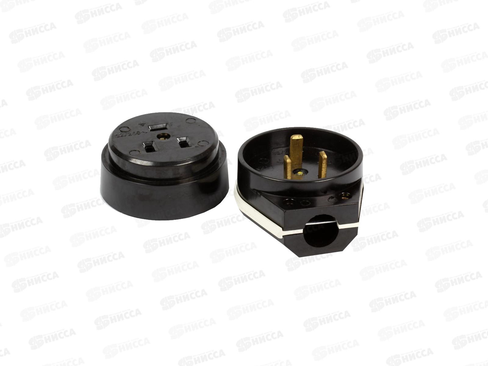 РШ ВШ 32А 250В карболитовый, черный 9114 IN HOME *6/72