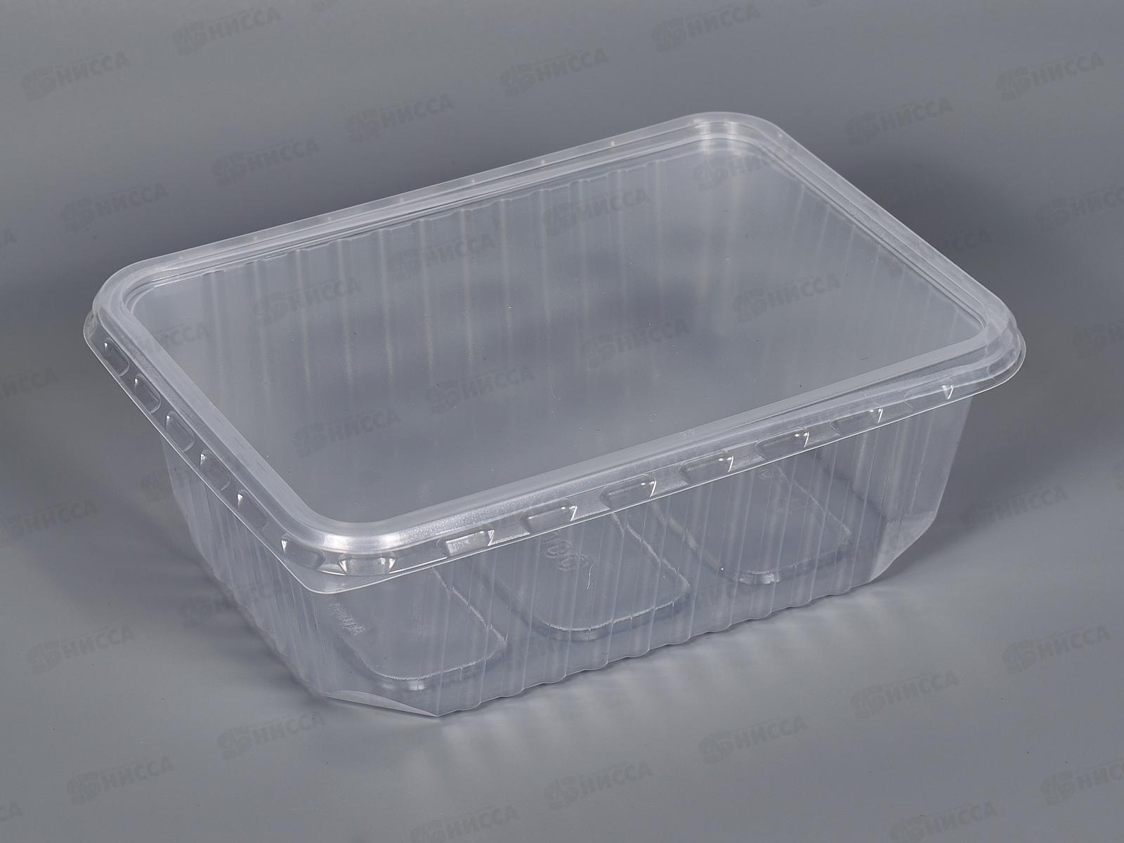 Контейнер одноразовый UP 1000мл прямоугольный низкий 186*132*62мм *100/500