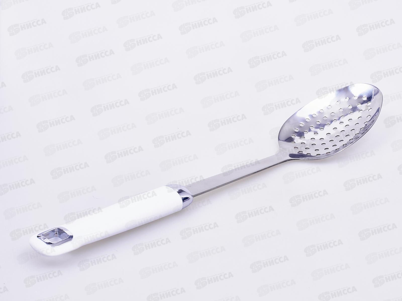 Ложка Ladina большая с дырочками пластиковая ручка 15300 *6/96