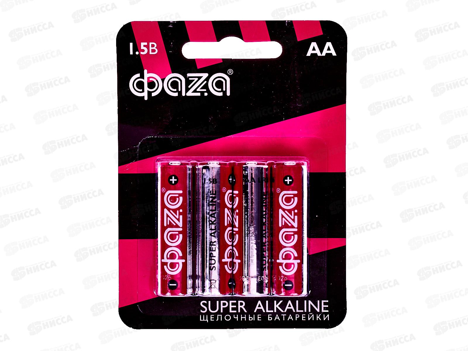 Батарейки ФАZA LR6 Super Alkaline, BL-4 *4/48/576