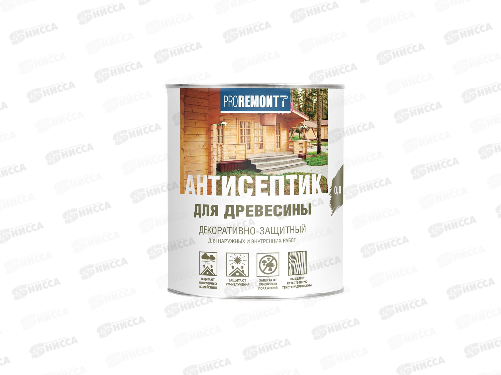 Антисептик PROREMONT деревозащитное средство Махагон 0,8л, Л-С