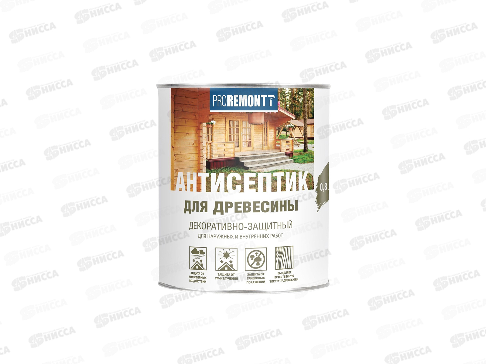 Антисептик PROREMONT деревозащитное средство Орех 0,8л, Л-С