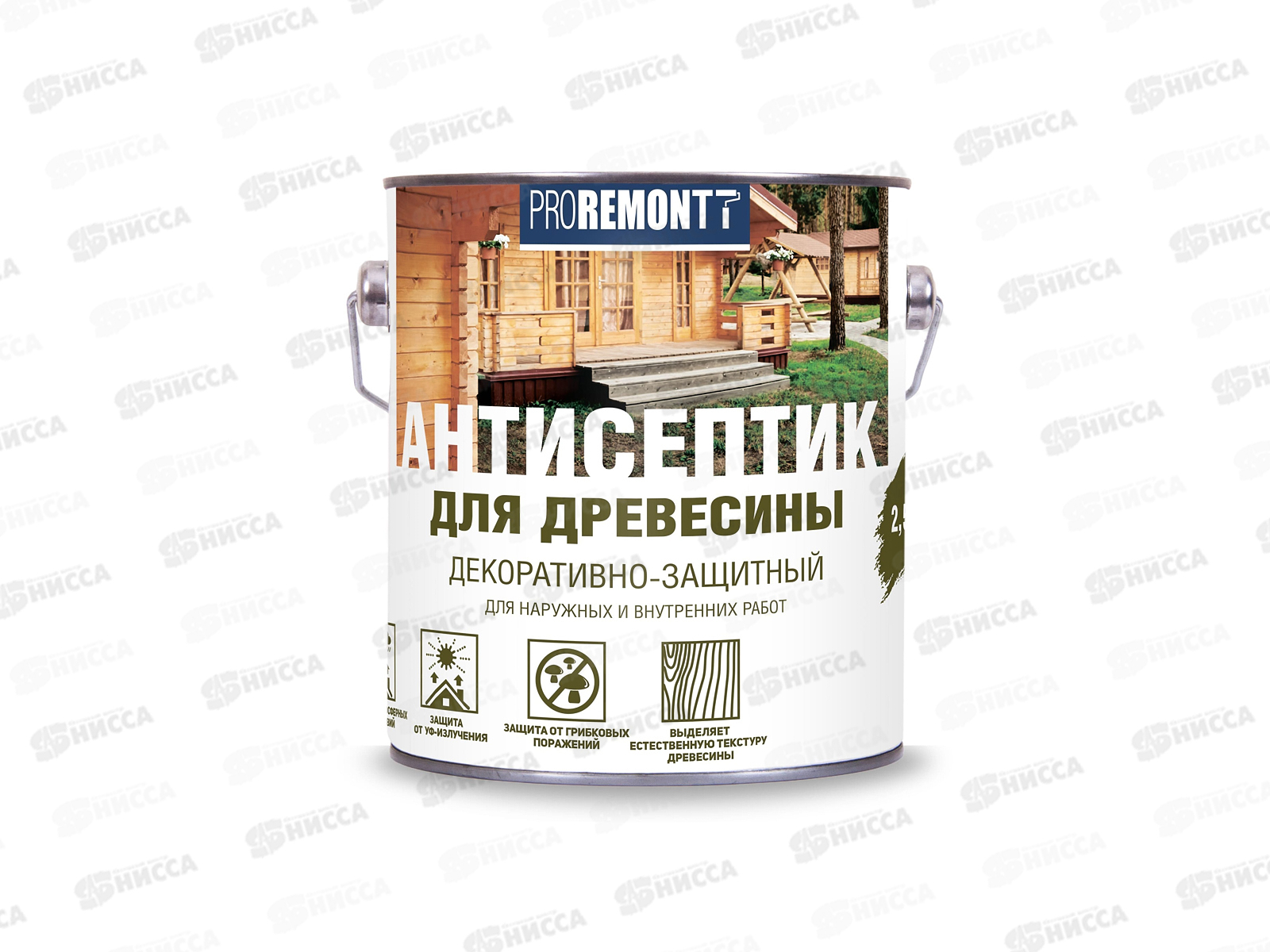 Антисептик PROREMONT деревозащитное средство Палисандр 2,5л, Л-С