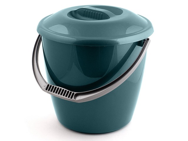 Ведро 7л с крышкой  "Удачное" Эконом М125К  *12