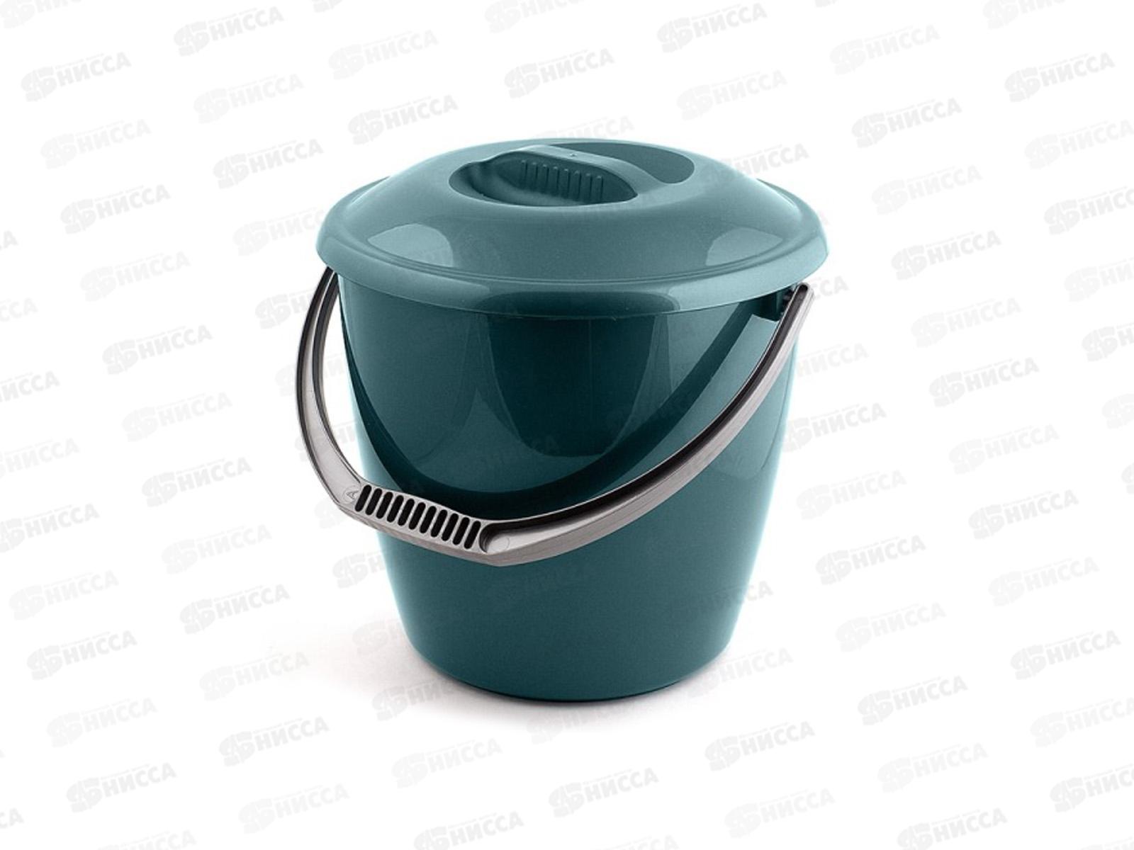 Ведро 7л с крышкой  &quotУдачное&quot Эконом М125К  *12