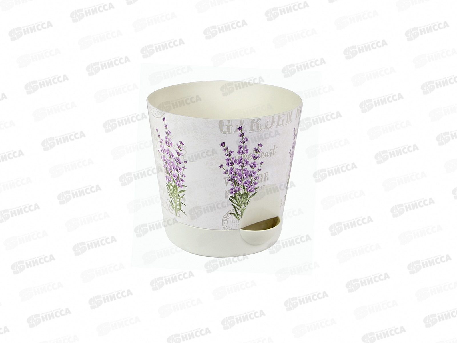 Кашпо НИКА ДЕКО D150мм 1,6л с прикорневым поливом  лаванда М3077 *24